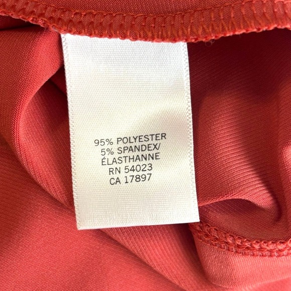 Banana Republic Petite Coral Jersey Knit Wrap Dress 3/4 Sleeve - Picture 7 of 9